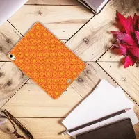B2Ctelecom Back Cover voor iPad Air (2020/2022) 10.9 inch Hippe Hoes Batik Oranje