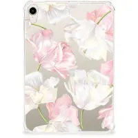 B2Ctelecom Back Cover voor Apple iPad mini 6 (2021) Siliconen Hoesje Lovely Flowers