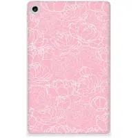 B2Ctelecom Lenovo Tab M10 Plus (3e generatie) Siliconen Hoesje White Flowers