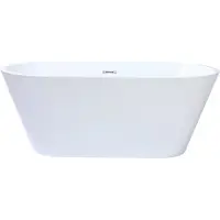 Vente-unique Design vrijstaand bad - 150 x 70 x 58 cm - Wit - 201 L - TWIGGY