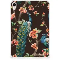 B2Ctelecom Apple iPad mini 6 (2021) Back Case Pauw met Bloemen