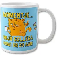 Paper Dreams Funny Mugs - mijn collega komt zo