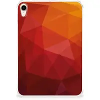 B2Ctelecom Back Cover voor Back Cover voor Apple iPad mini 6 (2021) Polygon Red