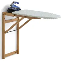 Arredamenti Italia STIROJOLLY Ciliegio - Strijkplank in Hout - Wandmontage - Bruin
