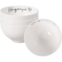 Villeroy & Boch Bols Lieblingsmensch Statement ø 13,8 cm Set van 4