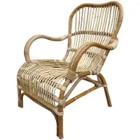 Woonexpress Rotan Loungestoel Naturel - 67x80xH86 cm