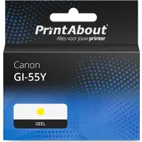 PrintAbout Inktcartridge GI-55Y Geel geschikt voor Canon