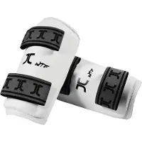 JCalicu Taekwondo-onderarm-beschermers | WT | Wit (Maat: XS)