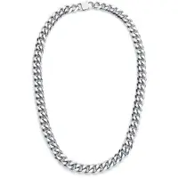 EtNox hard and heavy Halsketting - Panzerkette - voor Mannen - zilverkleurig | Maat 50 cm