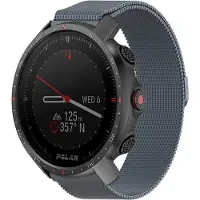 Strap-it Milanees smartwatch bandje - geschikt voor Polar Vantage M / M2 / M3 / Vantage V3 / Grit X / Grit X Pro / Grit X2 Pro - grijs