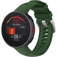 Strap-it Siliconen Smartwatch bandje - Geschikt voor Polar Vantage V2 siliconen bandje - groen - Horlogeband / Polsband / Armband