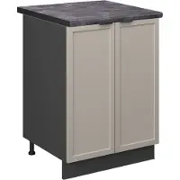 Vicco Fame-Line Keukenonderkast – 60 cm, WB Antraciet GrijsBeige