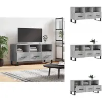vidaXL Tv-meubel - Tv-meubelen - Tv Kast - Opbergkast - Tv-meubel 102x36x50 cm bewerkt hout betongrijs