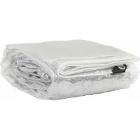vidaXL Doorzichtig zeildoek met zeilringen 3x6 m PVC