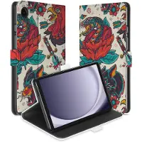 B2Ctelecom Uniek Samsung Galaxy Tab A11/Tab A9 Tablethoesje Old Skool Design | B2C Telecom