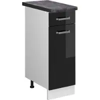 Vicco R-Line Keukenonderkast – 30 cm, WB Antraciet Zwart hoogglans