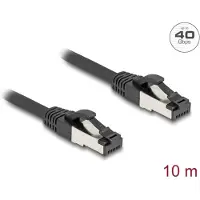 DeLOCK 80575 RJ45 Netwerkkabel, patchkabel CAT 8.1 S/FTP 10.00 m Zwart Halogeenvrij, Afgeschermd 1 stuk(s)