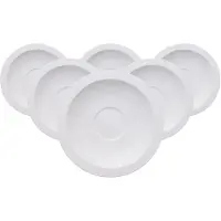 Villeroy & Boch Suppenuntertassen White Pearl ø 18,5 cm Set van 6