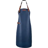 Xapron Luxe leren Schort Bovine - Navy - Medium