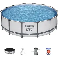 Bestway Bovengronds Ronde Zwembad Bestway 56950 Stalen Pro Max 56950 427x107cm