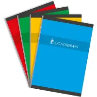 Conquerant 100102385 schrijfblok & schrift A4 192 vel Rood, Groen, Geel, Blauw