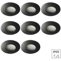 Lybardo - Inbouwspots badkamer - 8 pack- IP65 Waterdicht- Spotjes Inbouw