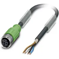 Phoenix Contact 1500716 Sensor/actuator connector, geassembleerd M12 Aantal polen (sensoren): 4 Bus, recht 10.00 m 1 stuk(s)