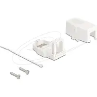 DeLOCK Uitvoerdoos met magnetische bodem | voor 1 Keystone module | wit