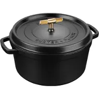 Staub Buster & Punch pan gietijzer messing 6,75 L