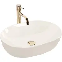 REA Opzetwastafel Lisa Ecru Shiny
