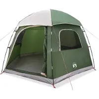 vidaXL Familietent iglo 6-persoons groen waterdicht