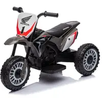 Sun baby Honda elektrische kindermotor vanaf 18 maanden, elektrische kindermotor, elektrische voertuigen 1x30W, 3km/h (Grijs)