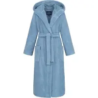 Morgenstern Geena 2 damesbadjas met capuchon Jeansblau XL