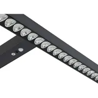 Arcchio LED kantoor vloerlamp Jolinda, T-vorm, zwart, 4.000 K dimbaar, zwart, Werkkamer / Kantoor, Aluminium, Modern