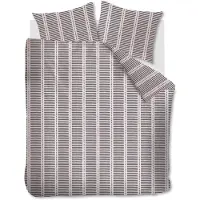 Vt wonen Dekbedovertrek vtwonen Stip And Stripe Blush Katoen-200 x 200 / 220 cm | 2-Persoons