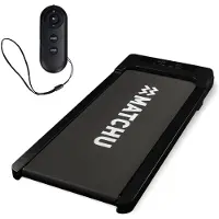 Matchu Sports Walking pad - mini loopband - Zwart houtlook