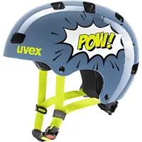 Uvex kid 3, fietshelm, junior, blauw/geel