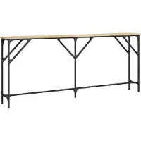 vidaXL Wandtafel 180x23x75 cm bewerkt hout sonoma eikenkleurig