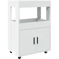 vidaXL Drankkar 60x39,5x89 cm bewerkt hout wit