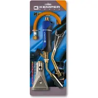Kemper Dakbrander Gasbrander Set BASIC – 3 Opzetstukken – Propaan/Butaan – Inclusief 1,5 m Slang