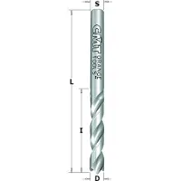 Cmt Spiraalboor massief hwm, negatief geslepen voorsnijders, 3mm, schacht 3mm links