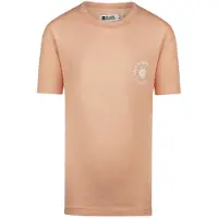 No Way Monday T-shirt oranje Jongens Katoen Ronde hals Backprint - maat 146