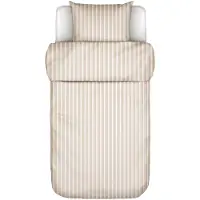 Marc O'Polo Dekbedovertrek Steffe Dark Sand Percal-140 x 200 / 220 cm | 1-Persoons