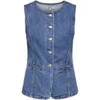 ONLY Bodywarmer 'ONLGIULINA' blauw denim