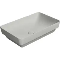 GSI Pura Keramische opbouwwastafel 60x38cm, mat cenere