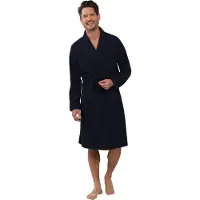 Pastunette Marineblauwe badstof heren badjas | Maat S