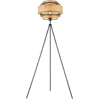 Globo Lighting Landelijke zwarte metalen vloerlamp Globo Soeni