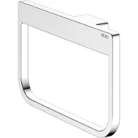 Keuco ROSE Handdoekring om vast te lijmen of te boren, van metaal, hoogglans chroom, 24 cm breed, rond, lijmset inbegrepen, handdoekhouder voor badkamer en gastentoilet, wandmontage