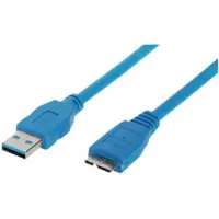 Shiverpeaks Micro-USB Kabel USB-A-St./USB-B-St. 3.0 blau 1,8m
