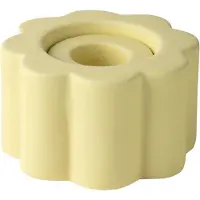 PotteryJo Birgit Vaas / Kandelaar 5 Cm - Vazen Steengoed Pale Yellow - 032204S-300